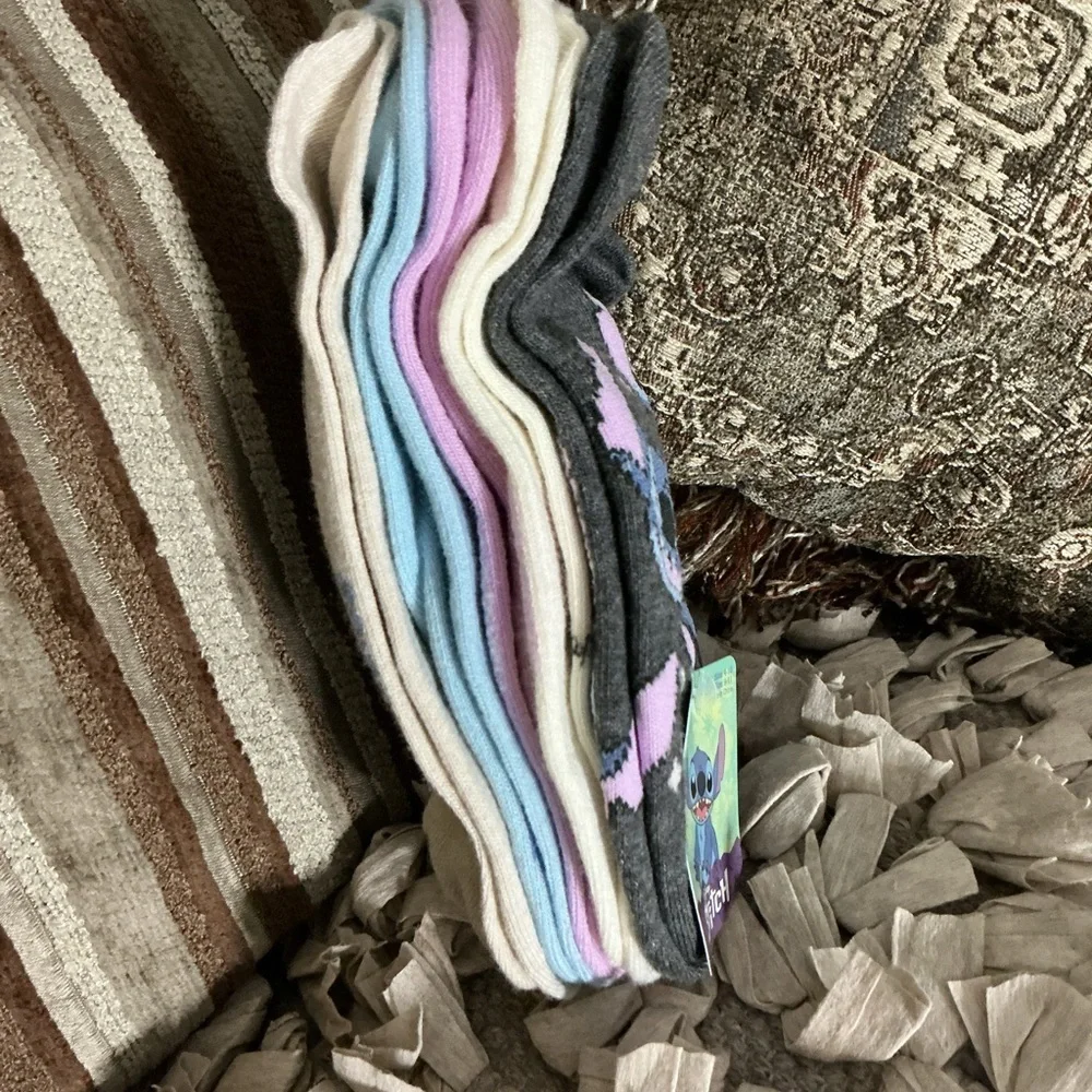 Disney Beige and Blue Stitch Footies